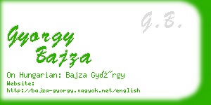 gyorgy bajza business card